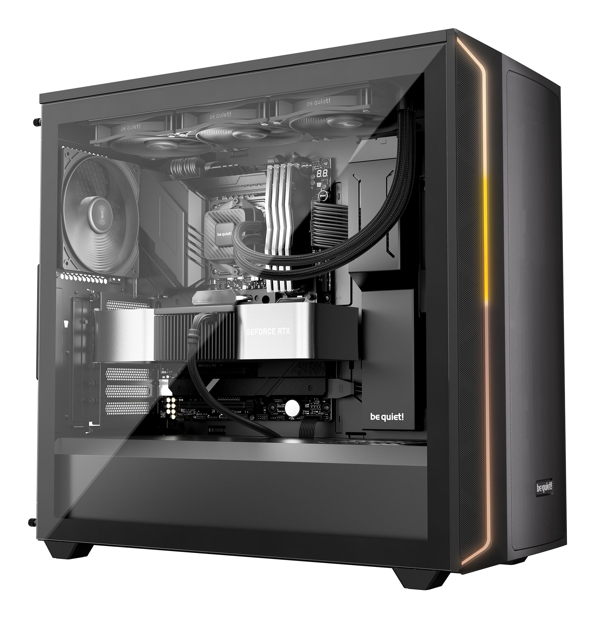 be quiet! be quiet PURE LOOP 3 – All-in-One Flüssigkeitskühler – 360 mm, 3×120 mm Lüfter, 101,2 m³/h, Schwarz