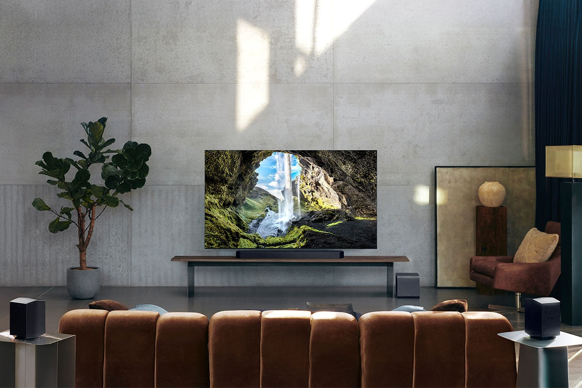 Samsung HW-Q995GF – Soundbar – 11.1.4, Dolby Atmos/DTS:X, mit kabellosem Subwoofer & Rücklautsprechern, Titan Schwarz