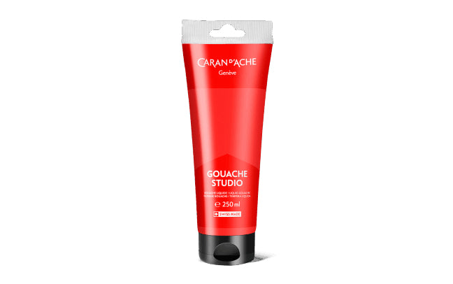 Caran d-Ache Caran d'Ache Gouache Studio – Scharlachrot – 250 ml – für Papier, Karton, Holz
