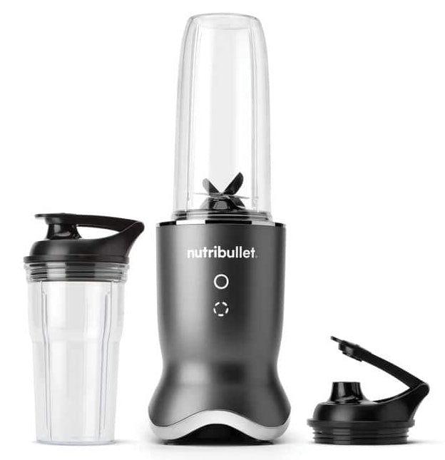 NutriBullet Smoothie-Mixer NB1206DGCC – 0,7 l, 1200 W, spülmaschinenfest – dunkelgrau/silber
