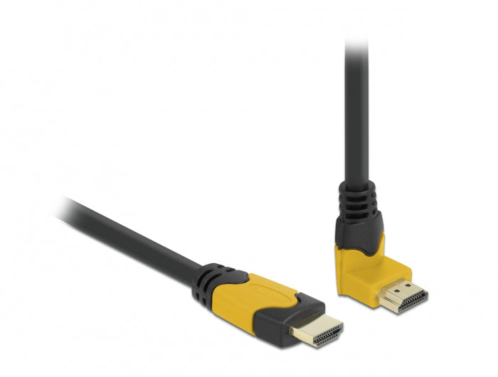 DeLOCK HDMI Kabel HDMI 2.1 8K 60 Hz – 3 m – HDR – Schwarz/Gelb