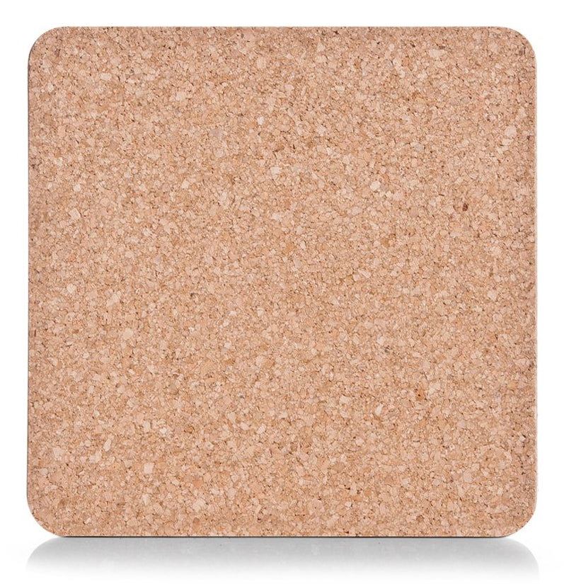 Zeller Present Teekannen-Untersatz 24,5 × 24,5 × 1 cm, Kork, Braun