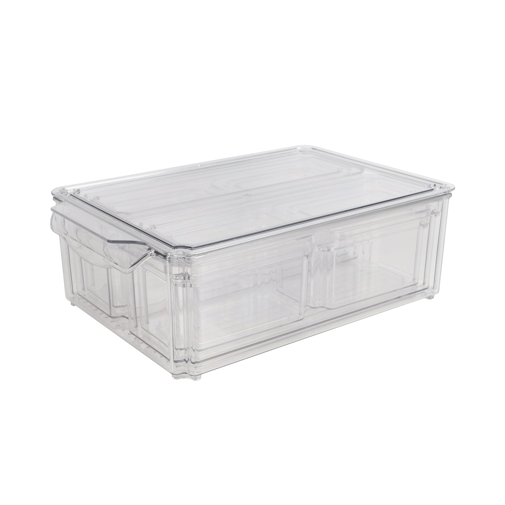 Nordic Quality Vorratsdose, 7-teilig, 3 Grössen, 30 × 20 × 9,8 cm, PET, BPA-frei
