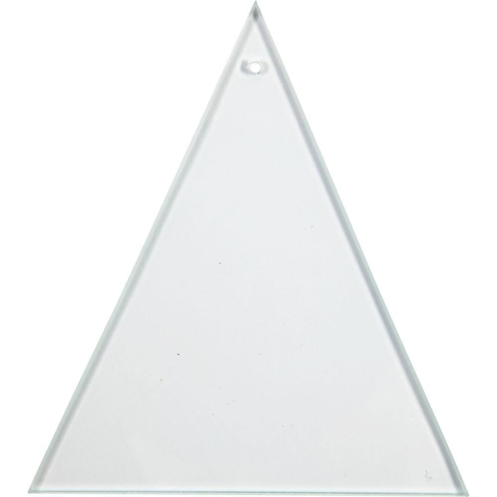 Creativ Company Platzteller dreieckig – 10er Set, 8 × 9 × 0,3 cm, Glas, Transparent