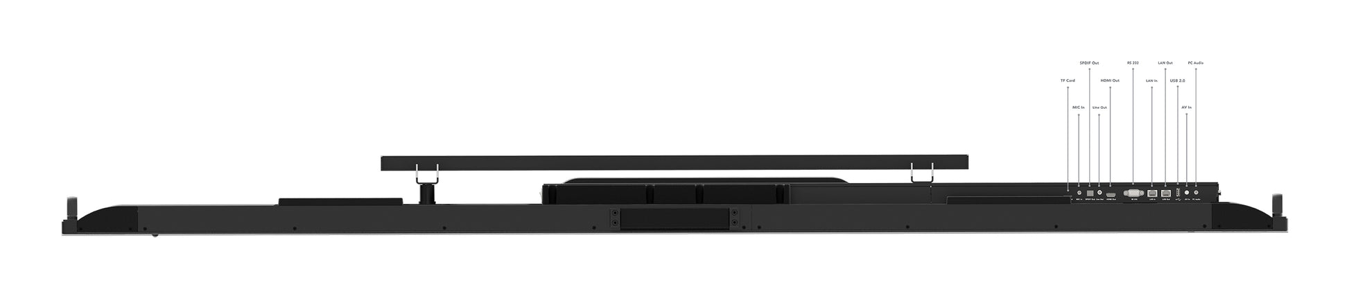 Lenovo ThinkVision T86 – 86" Touch, 3840 × 2160 (4K), VA, Webcam, LAN