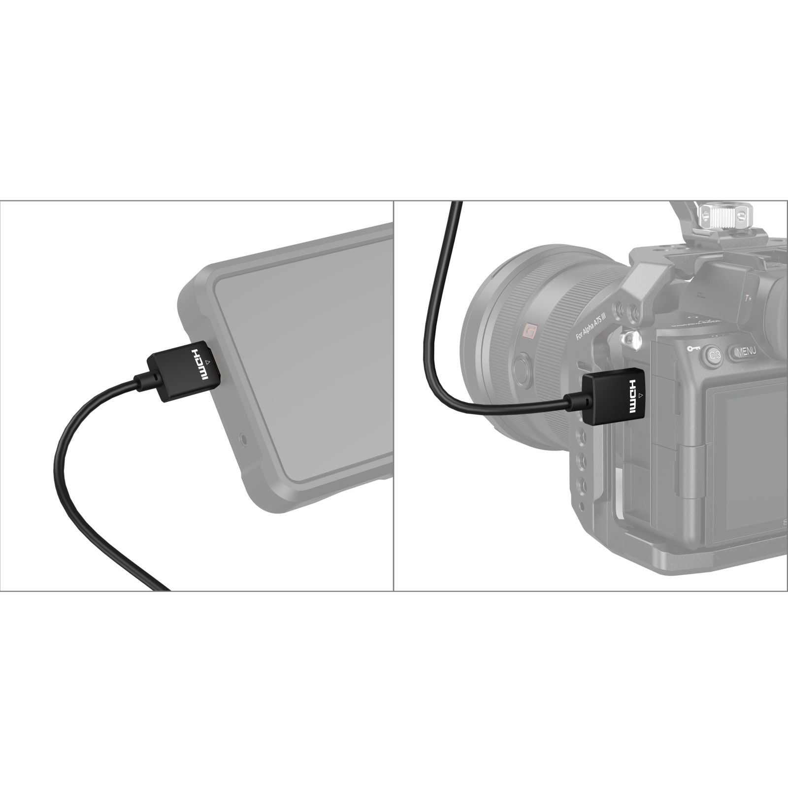 SmallRig HDMI Kabel HDMI 2.0 4K 60 Hz – 1 m – für Geräte mit HDMI-Anschluss