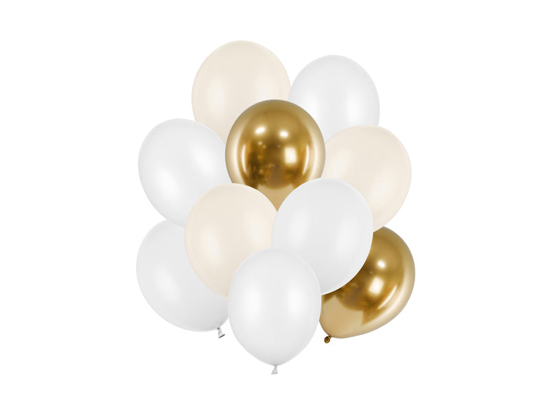 PartyDeco Luftballons – Gold – Ø 30 cm – Latex – 10 Stk