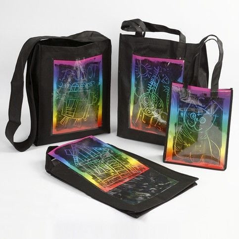 Creativ Company Stofftasche, Schwarz, 230×300×70 mm