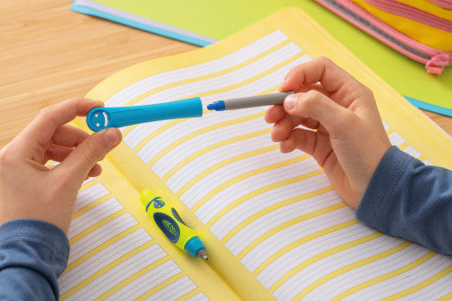 Pelikan griffix – Tintenroller-Set, 0,5 mm, blau, 12er Display, für Rechtshänder