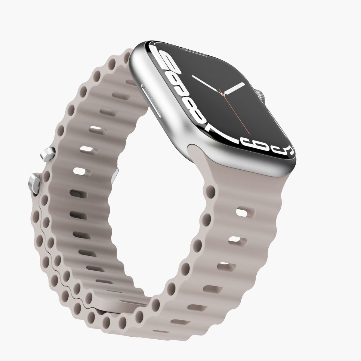 Vonmählen Wave Band Cream – Armband – für Apple Watch 38/40/41 mm, Elastomer (TPR)