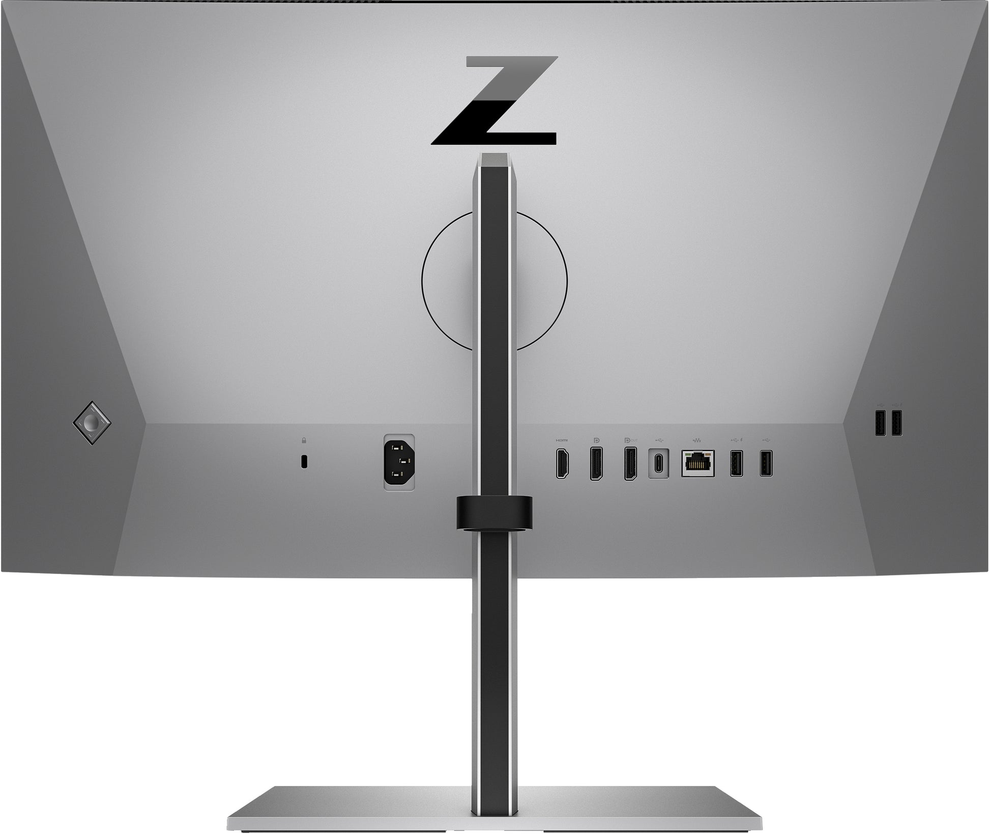 HP Z24m G3 – Monitor, 23,8" 2560 × 1440 (WQHD), IPS, 90 Hz, 400 cd/m², Webcam, USB-C, VESA 100 × 100, Silber
