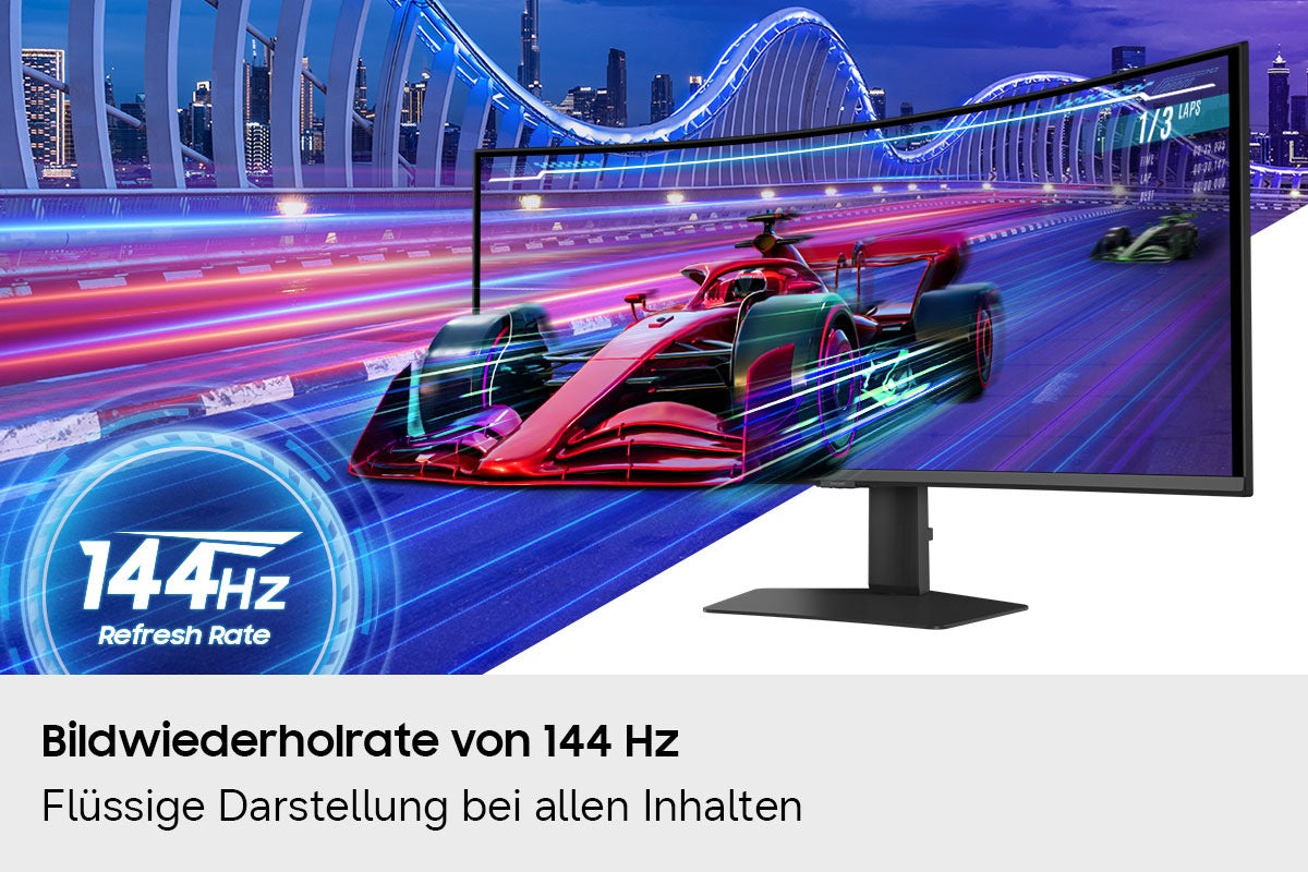 Samsung ViewFinity S8 S85TH – 40" Curved, 5120 × 2160, VA, 144 Hz, USB-C 140 W, KVM, LAN, HDR10+