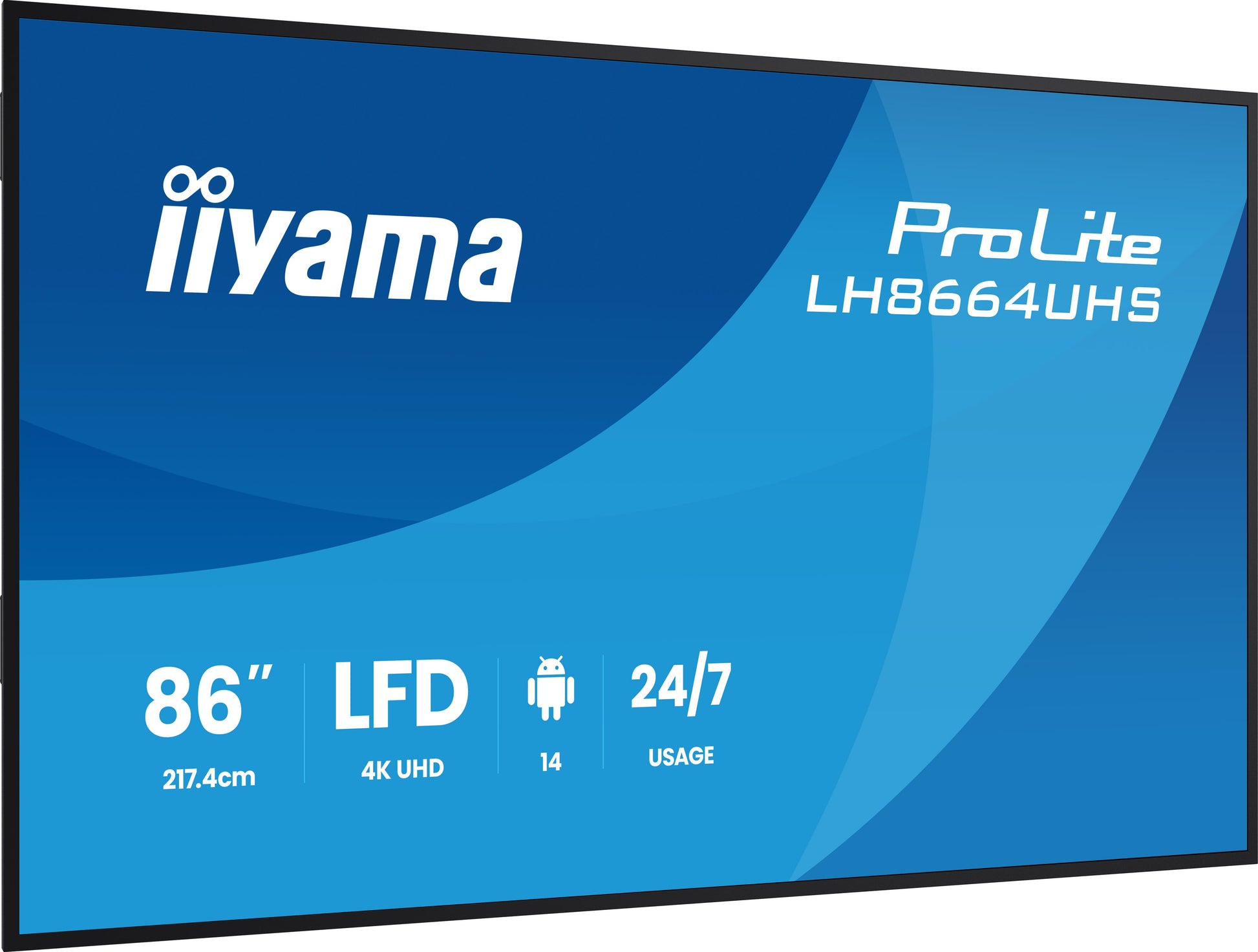 iiyama LH8664UHS-B3AG – 86", Ultra HD 4K, IPS