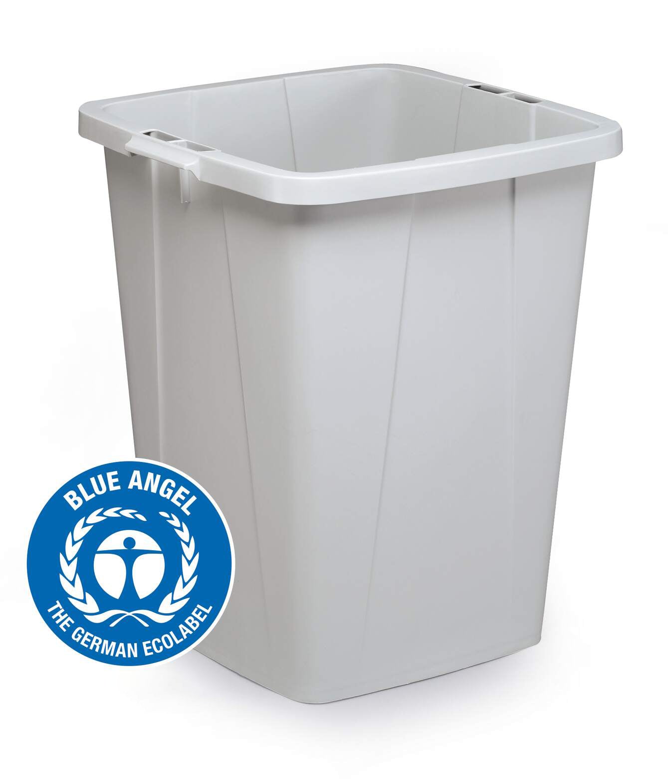 Durable Recyclingbox DURABIN ECO – 90 l – Kunststoff, rechteckig – grau