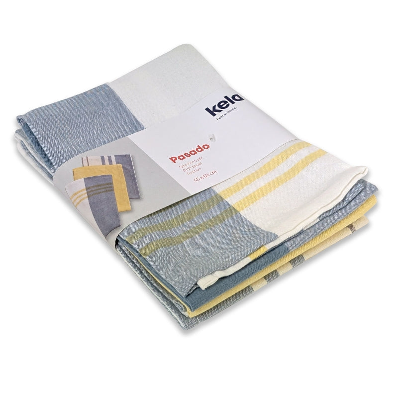 Kela Waschlappen Pasado – gelb – 45 × 65 cm – Baumwolle – 3er-Set