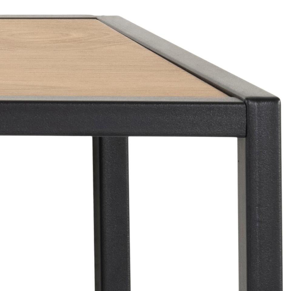 Actona Wandgarderobe – 7 Haken, Stahl/Holz, Schwarz/Natur, 77 × 28 × 22 cm