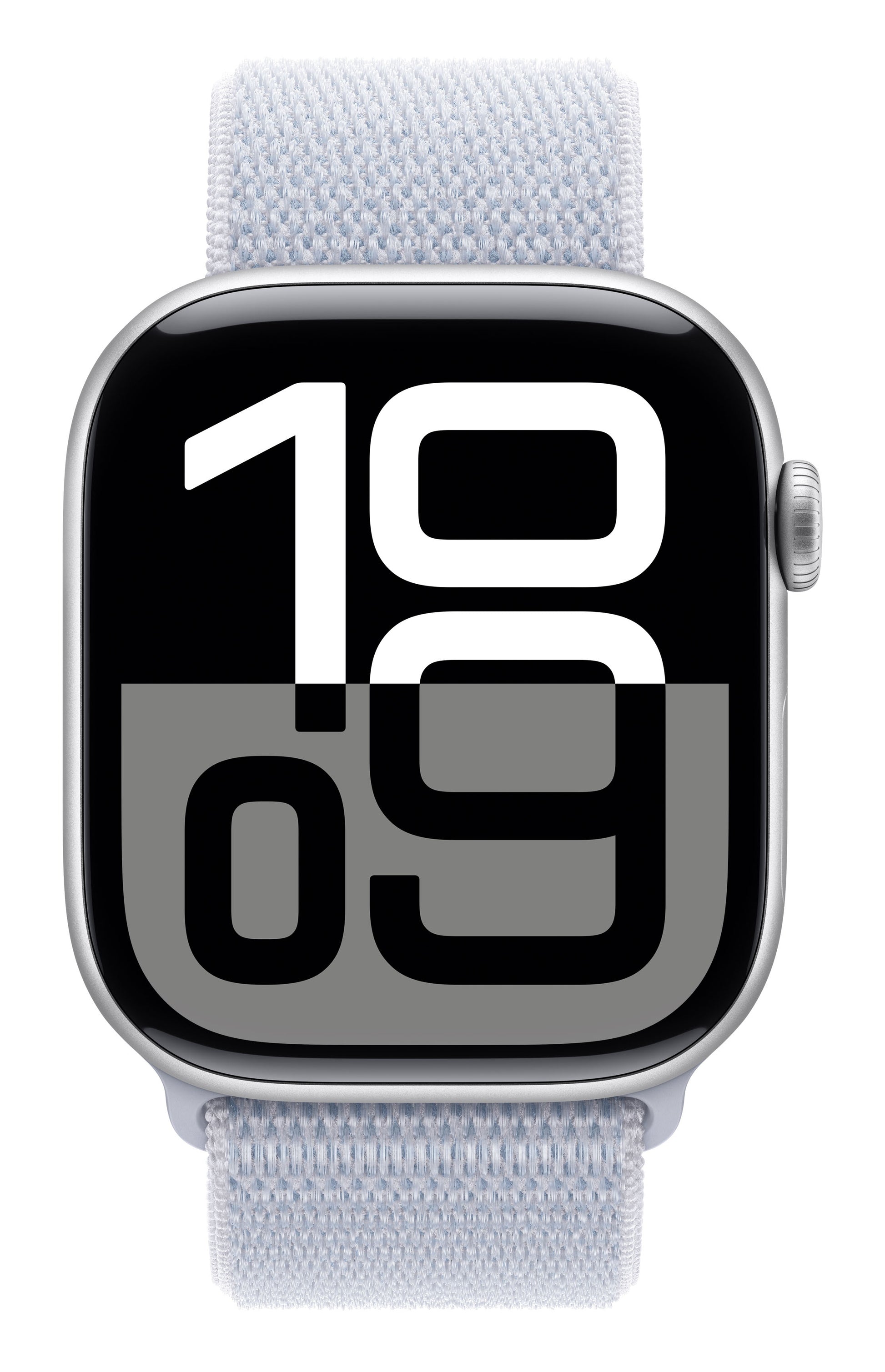 Apple Watch S10 – Smartwatch – 46 mm, LTE, OLED, 50 m, IP6X, Silber Aluminium, Blue Cloud Sport Loop