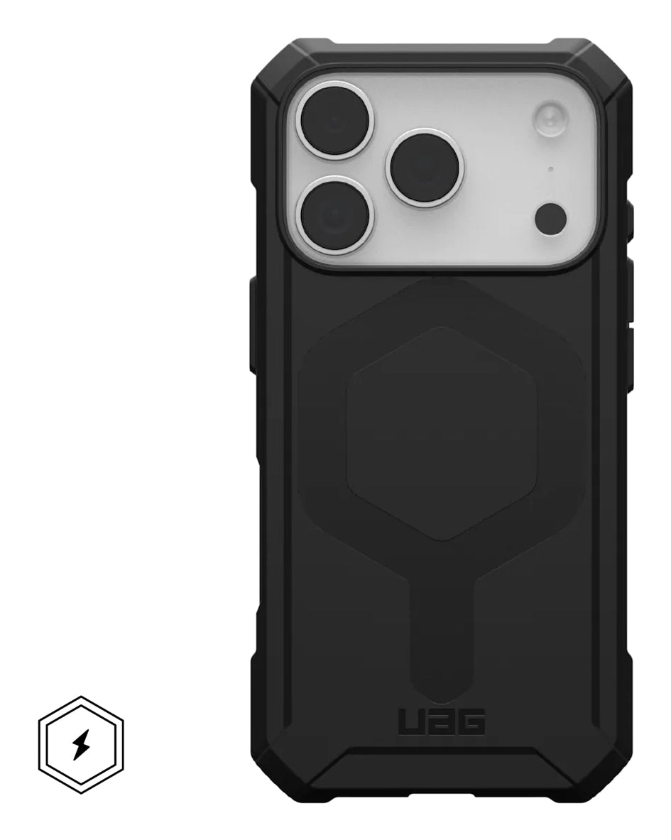 Urban Armor Gear UAG – Essential Armor MS Pro Backcover – für Apple iPhone 17 Pro – schwarz