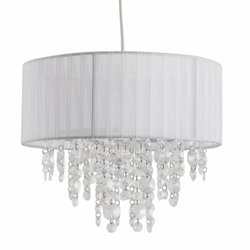 Näve Pendelleuchte – Ø 30 × 23 cm, 40 W, E27-Fassung, Weiss