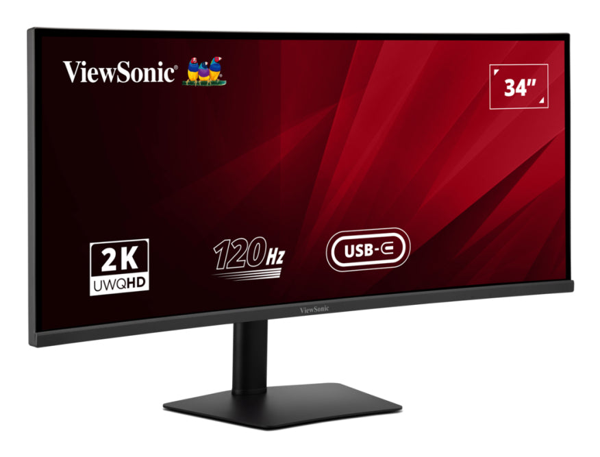 ViewSonic VA3420C – Monitor, 34" 3440 × 1440, VA, Gebogen