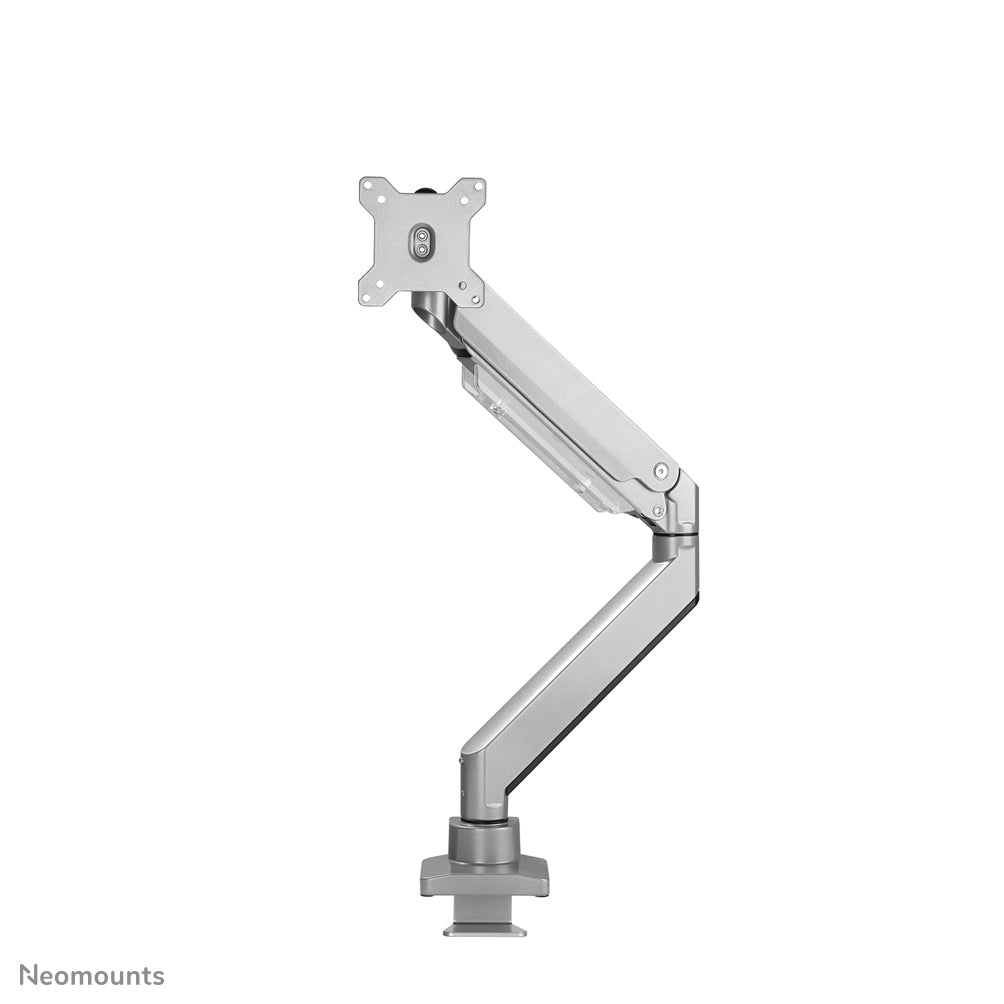 Neomounts NM-D775SILVER – Tischhalterung, Tischklemme, bis 32", VESA 100 × 75 mm, 16 kg, neigbar, Gasfeder-Dämpfung