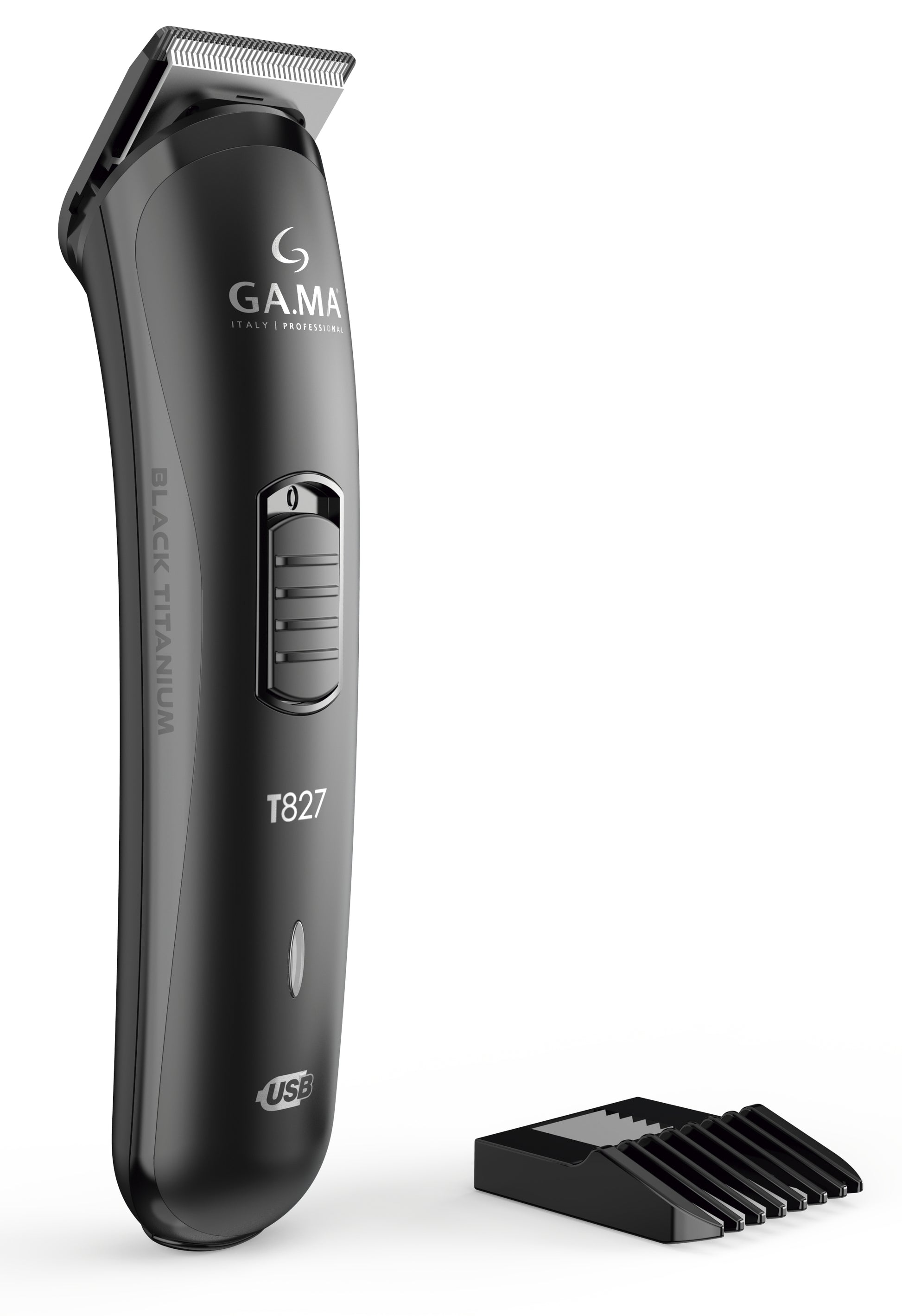 GA.MA Präzisionstrimmer T747 – Akku 45 min, Titanmesser – Schwarz