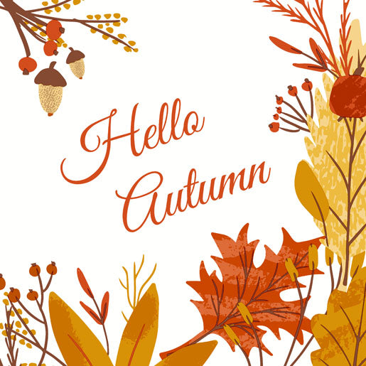 Paper + Design Servietten Hello Autumn braun – 33 × 33 cm, 3-lagig – 20 Stück