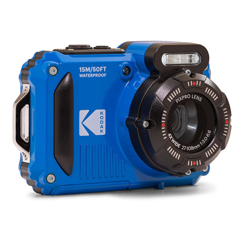 Kodak WPZ2 – Outdoor-Kompaktkamera, 16,4 MP 1/2,3", 1080p, 4× optischer Zoom, Blau