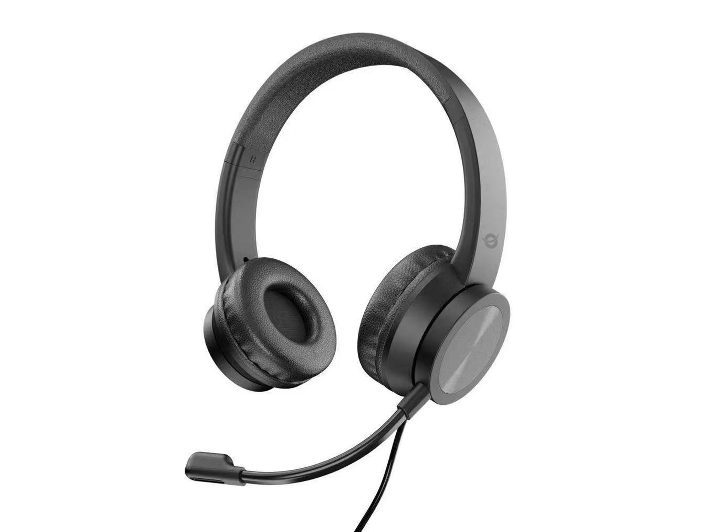 Conceptronic POLONA05B Office-Headset – Over-Ear, Stereo, Kabel (USB-A), Schwarz