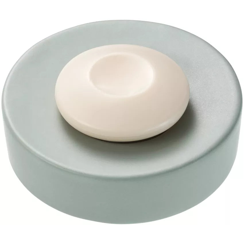 Diaqua Seifenschale Zylo – Keramik, Ø12×4,2 cm, Salbei
