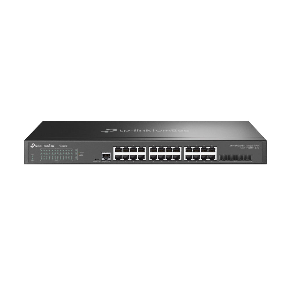 TP-Link SG3428X – Managed Switch – 24×GbE, 4×SFP+, L2+/L3, 1U