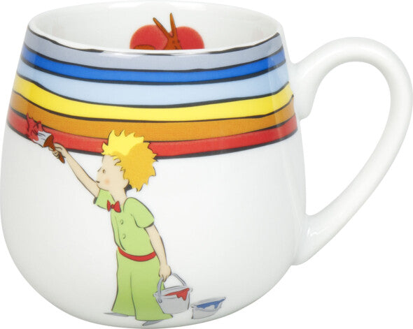 Könitz Porzellan Könitz Kaffeebecher Der kleine Prinz Regenbogen – 420 ml, Ø 8,2 cm, Porzellan