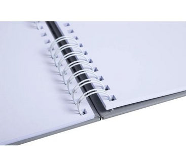 Exacompta Fotoalbum – für 320 × 220 mm, blaugrau, Spiralbindung, mit Prägung, Karton