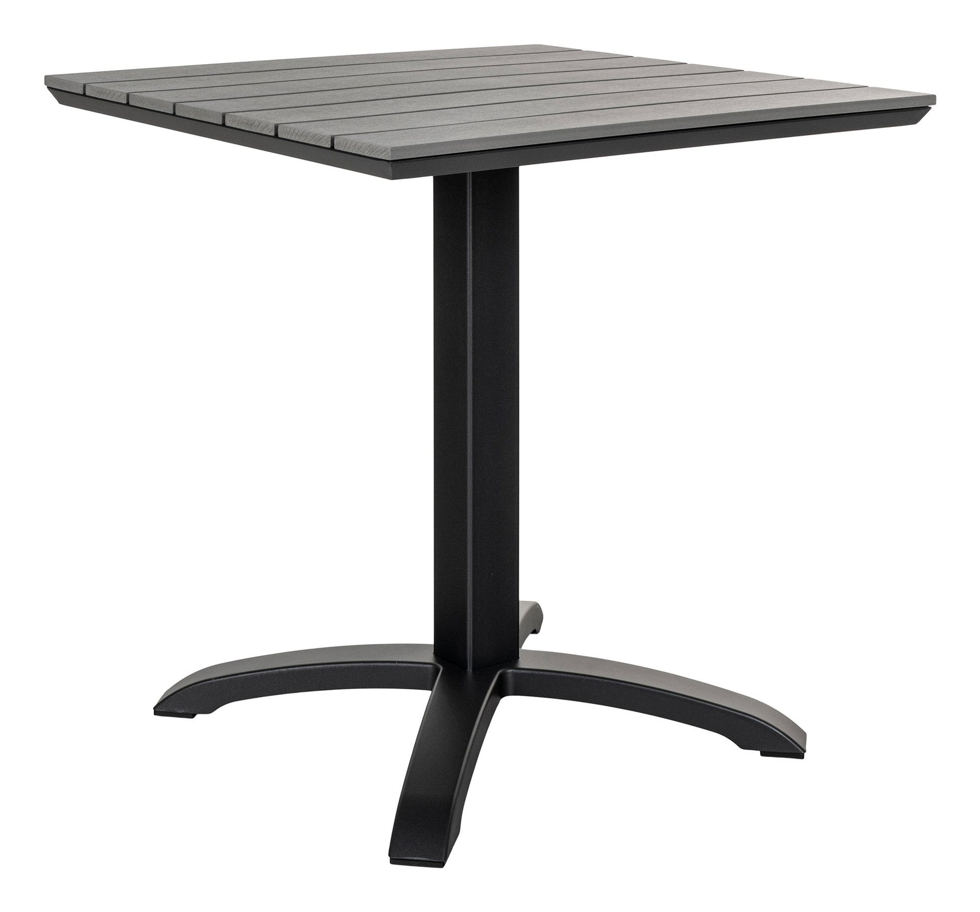 House Nordic Gartentisch – Schwarz – Aluminium – Tisch 70 × 70 × 72 cm