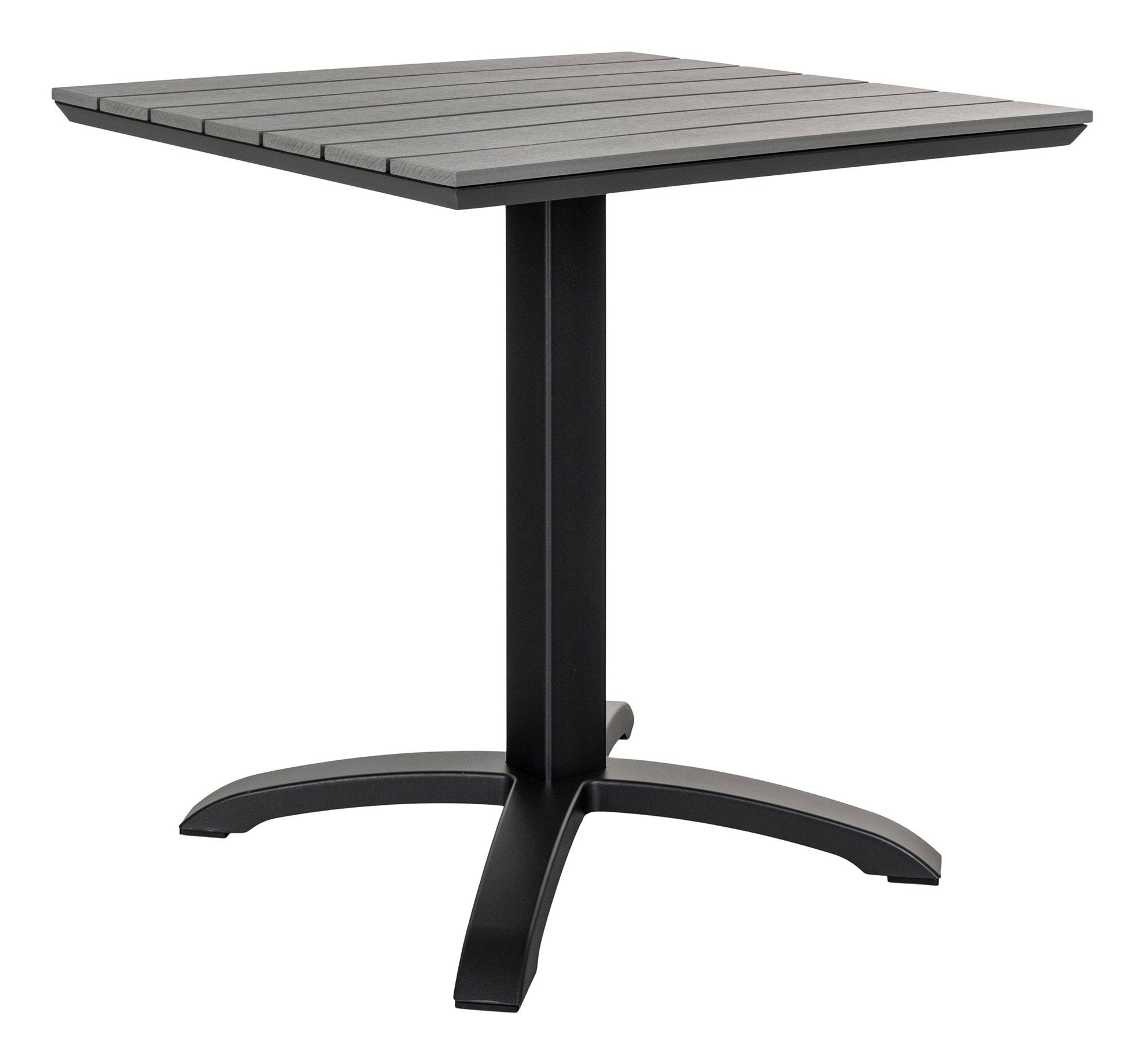House Nordic Gartentisch – Schwarz – Aluminium – Tisch 70 × 70 × 72 cm
