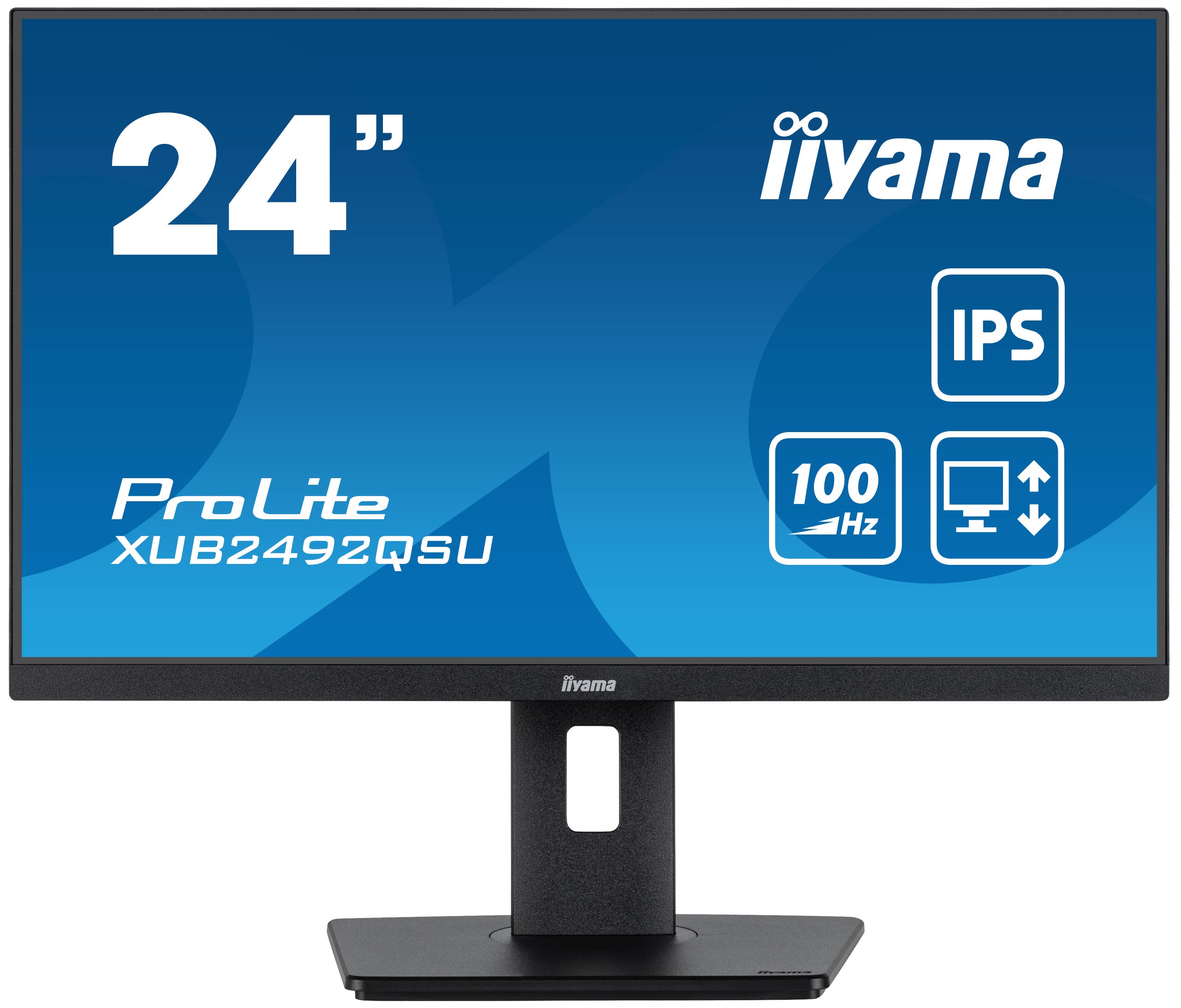 iiyama ETE – Monitor, 24", IPS, 100 Hz, 300 cd/m², HDMI, DisplayPort, Integrierte Lautsprecher