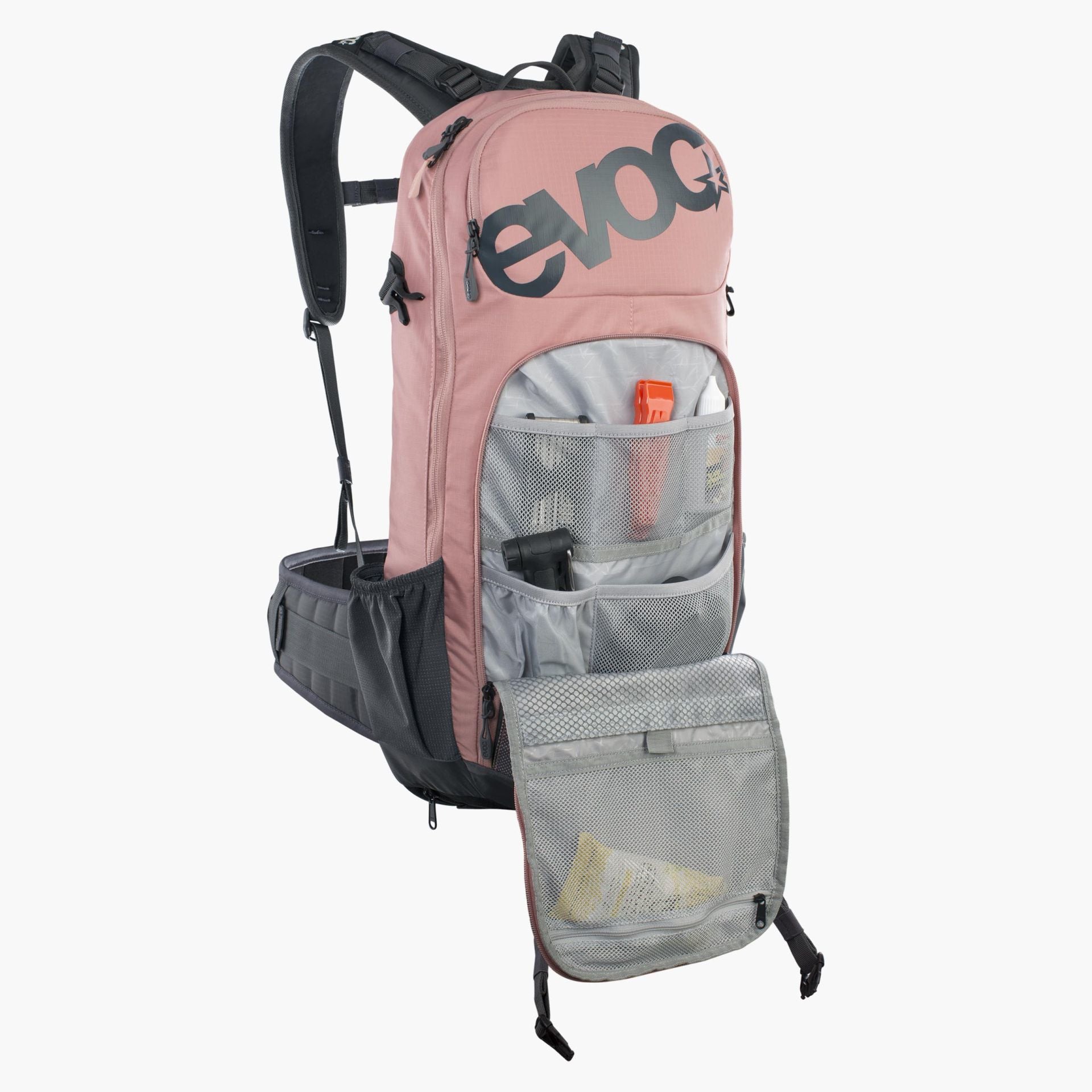 EVOC FR Enduro – Bike-Rucksack – 16 l, Trinksystem, Grau/Rosa