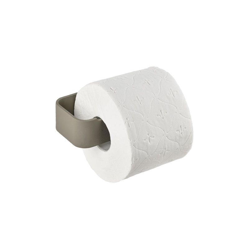 Zone Denmark Toilettenpapierhalter – Aluminium, taupe, wandmontiert, 7,6 × 16,4 × 4 cm