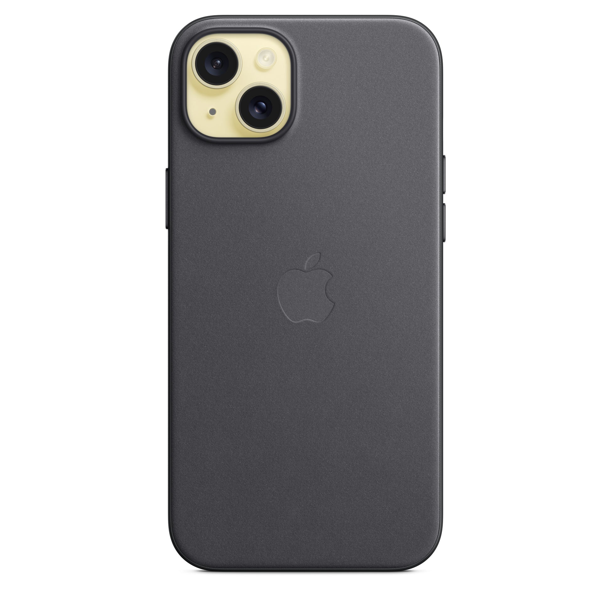 Apple Backcover – für Apple iPhone 15 Plus, MagSafe, Feingewebe, schwarz