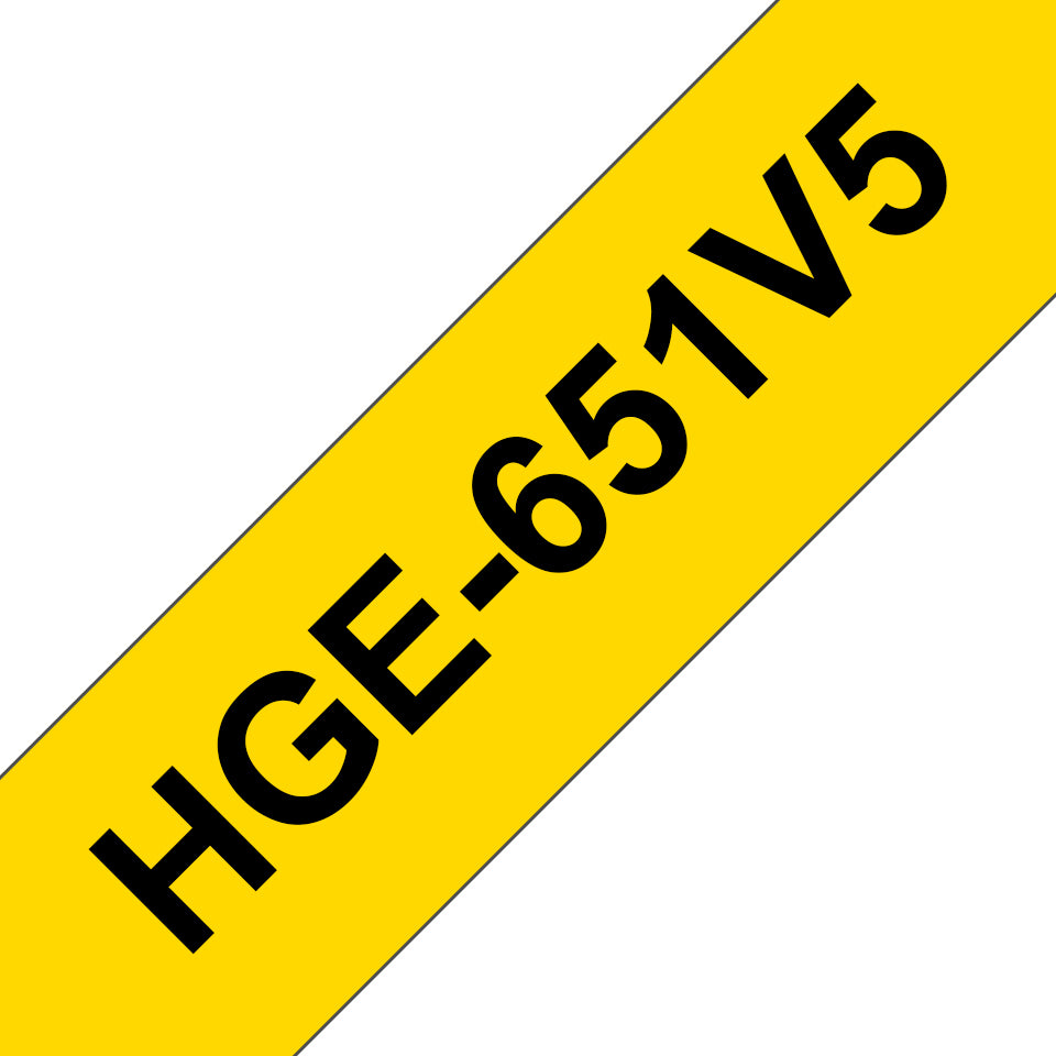 Brother Schriftband – 67,6 mm × 8 m – für Brother P-touch: PT-9500PC, PT-9700PC, PT-9800PCN, usw. – HGe-651V5