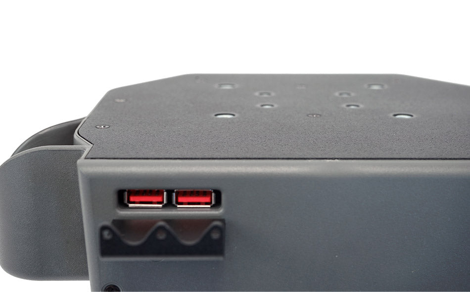 Gamber-Johnson Tablet-Halterung für Zebra ET51/56 – 8", 2× USB 2.0, VESA 75×75 – Schwarz