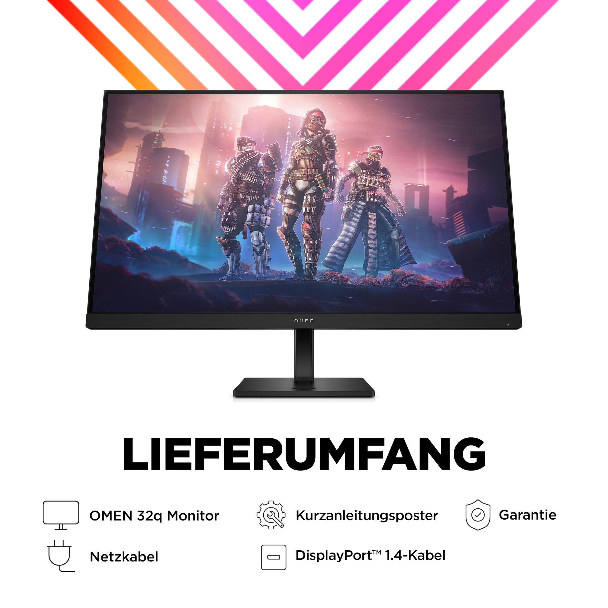 HP OMEN 32Q – Monitor, 32" 2560 × 1440 (WQHD), 165 Hz