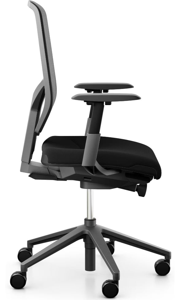 Giroflex Bürostuhl 68 – Sitzhöhe 40–52 cm, 120 kg, Schwarz