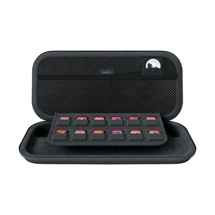 Belkin Hartschalenkoffer – mit Reissverschluss, Spielkartensteckplatz – für Nintendo – 145×46×293 mm – schwarz