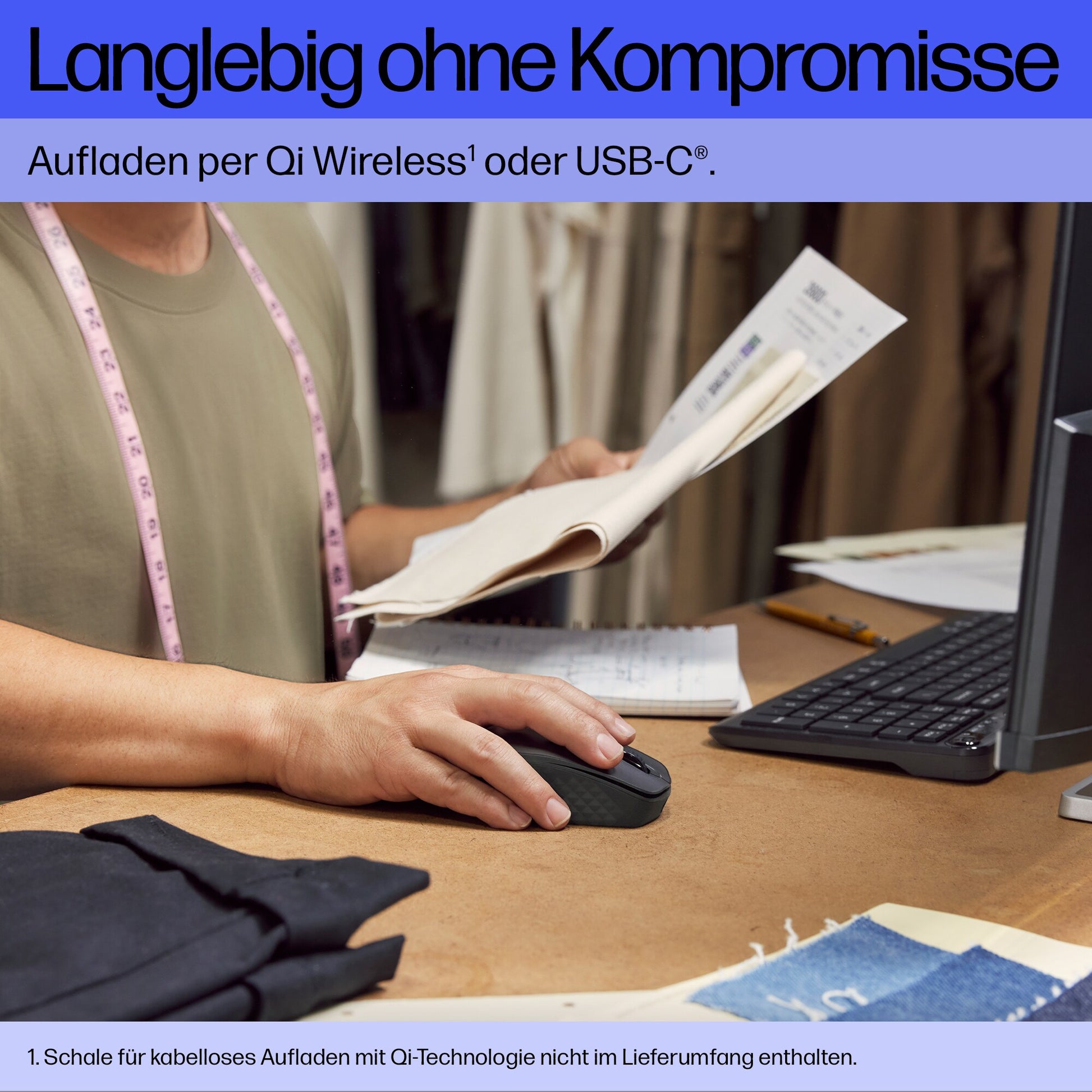 HP 690 Qi-Ladefunktion Maus – kabellos