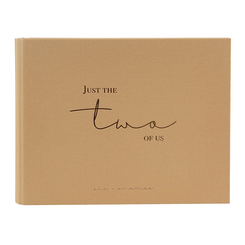 Goldbuch Two of Us Hochzeitsgästebuch – 290 × 230 mm – 50 Seiten – gebunden, braun, Papiereinband