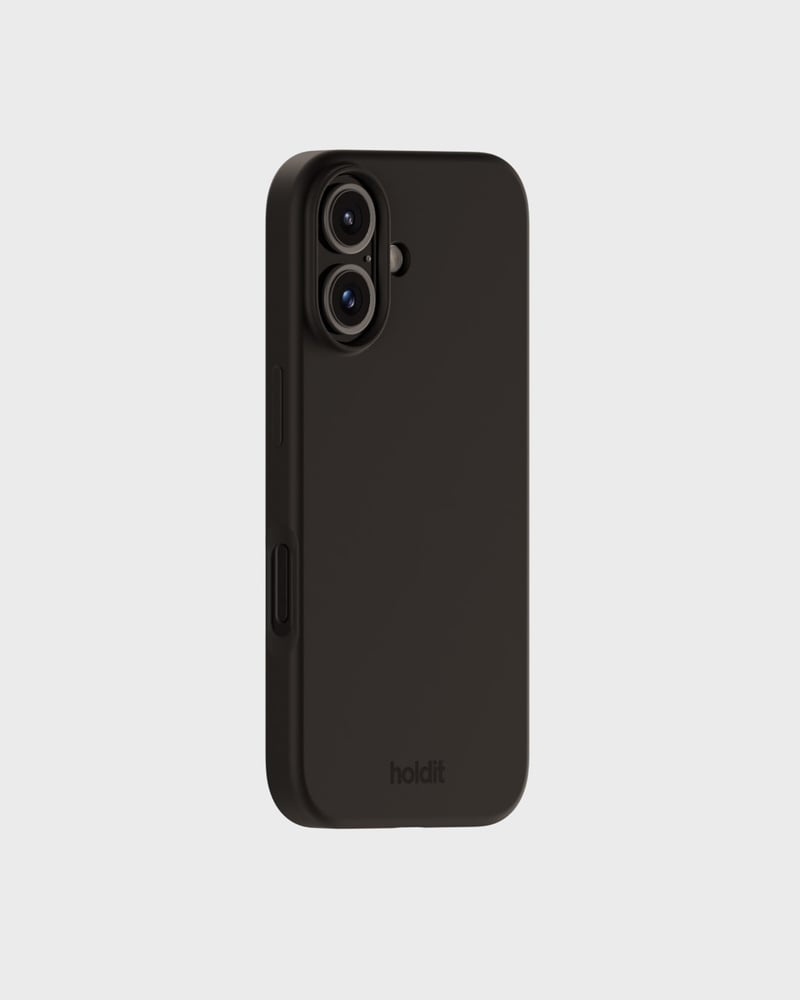 Holdit Handyhülle – iPhone 16, Silikonhülle, Schwarz