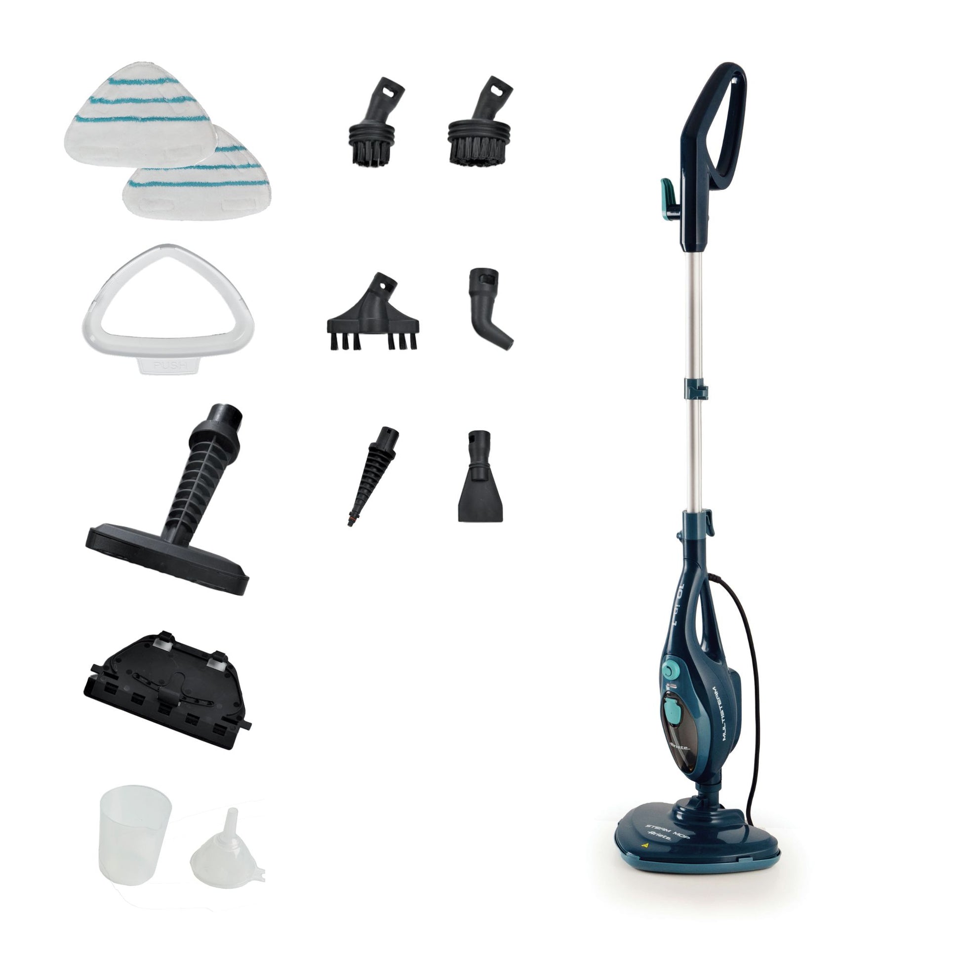 Ariete Dampfmopp ARI-4164-MOP-BL – 0,35 l – blau – 29,0 × 28,0 × 120,0 cm