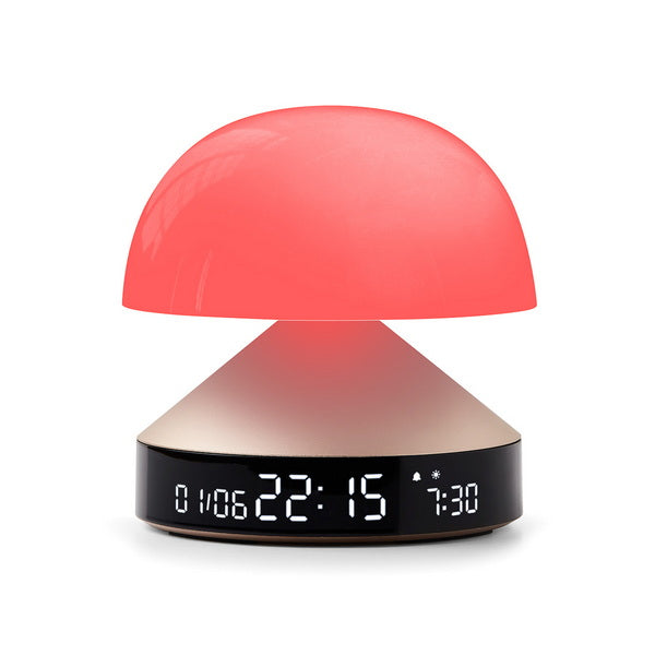 LEXON Lichtwecker Mina Sunrise LR153MD – digital – gold, Wecktöne, Schlummerfunktion