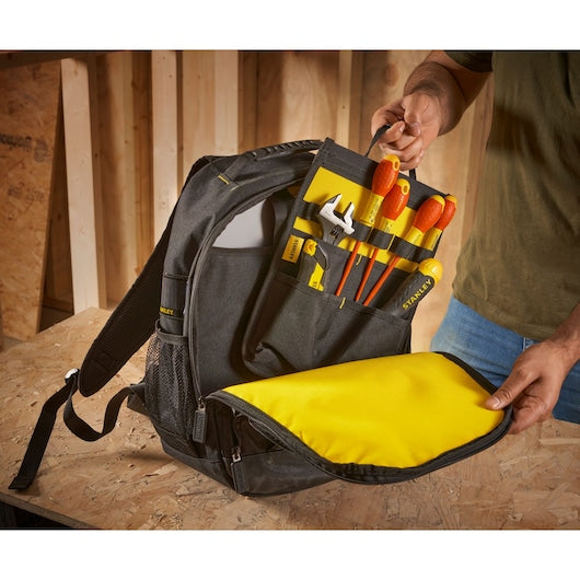 Stanley Werkzeugrucksack, 160 × 350 × 440 mm, Nylon, Schwarz, Rucksack-Tragefunktion